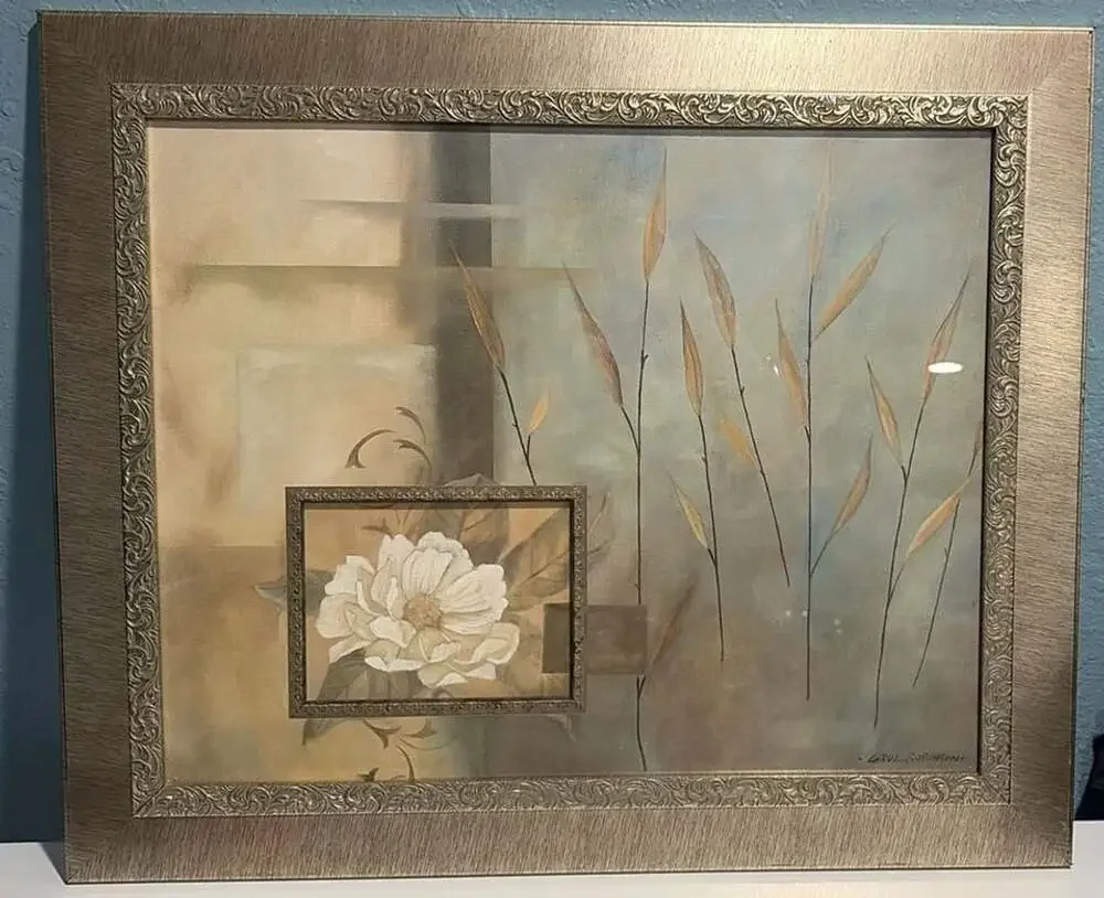 Carol Robinson Framed Floral Still Life Canvas Wall Art